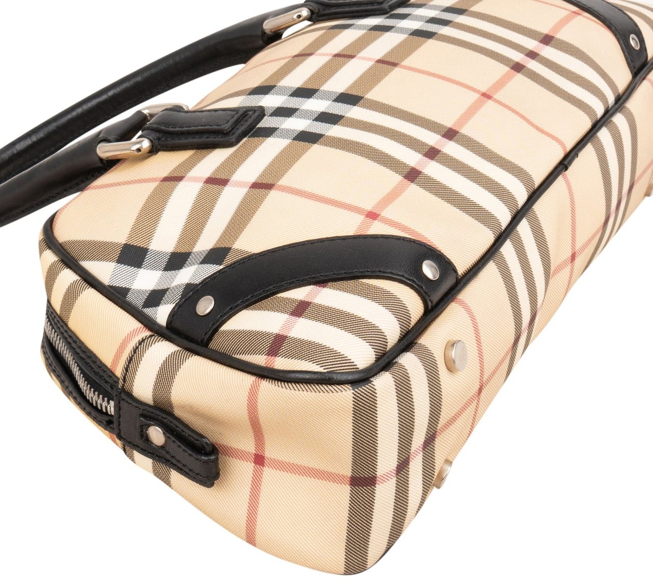 Burberry Nova-Check Monogram Boston Handbag Divers