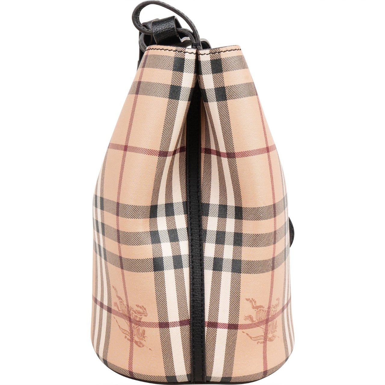 Burberry Nova-Check Monogram Small Bucket Crossbody Bag Divers
