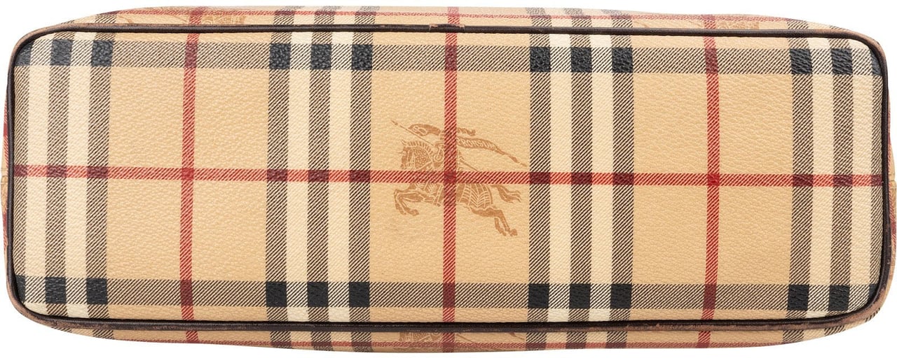 Burberry Haymarket Nova-Check Tote Handbag Beige