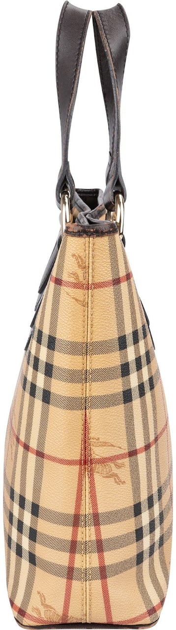 Burberry Haymarket Nova-Check Tote Handbag Beige
