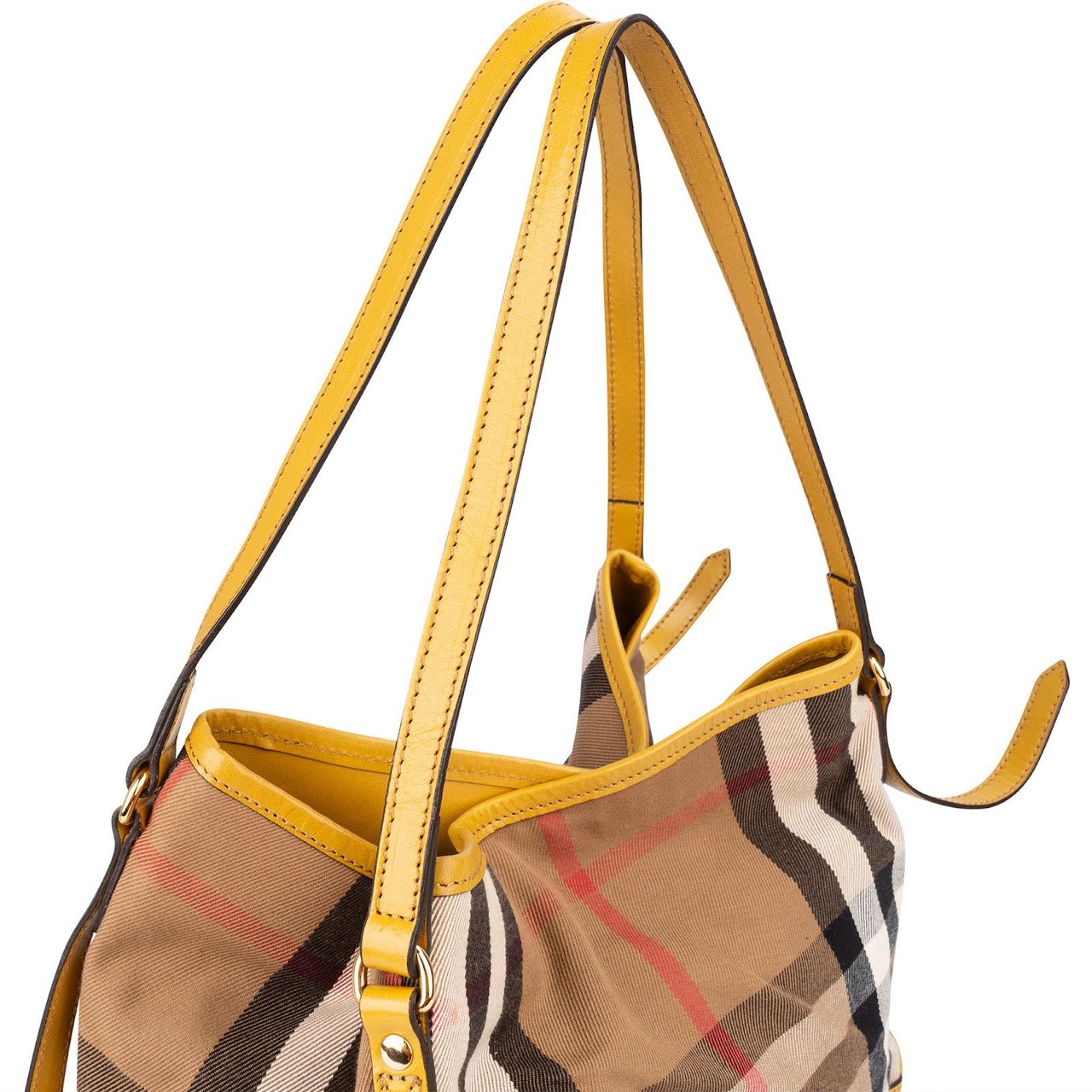 Burberry Nova-Check Monogram Haymarket Hobo Shoulder Bag Beige