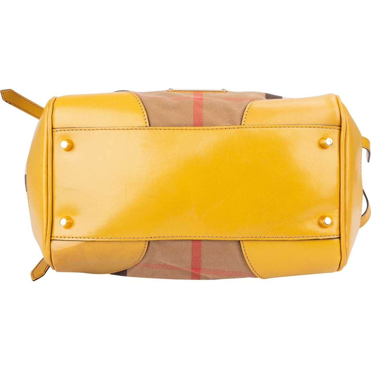 Burberry Nova-Check Monogram Haymarket Hobo Shoulder Bag Beige