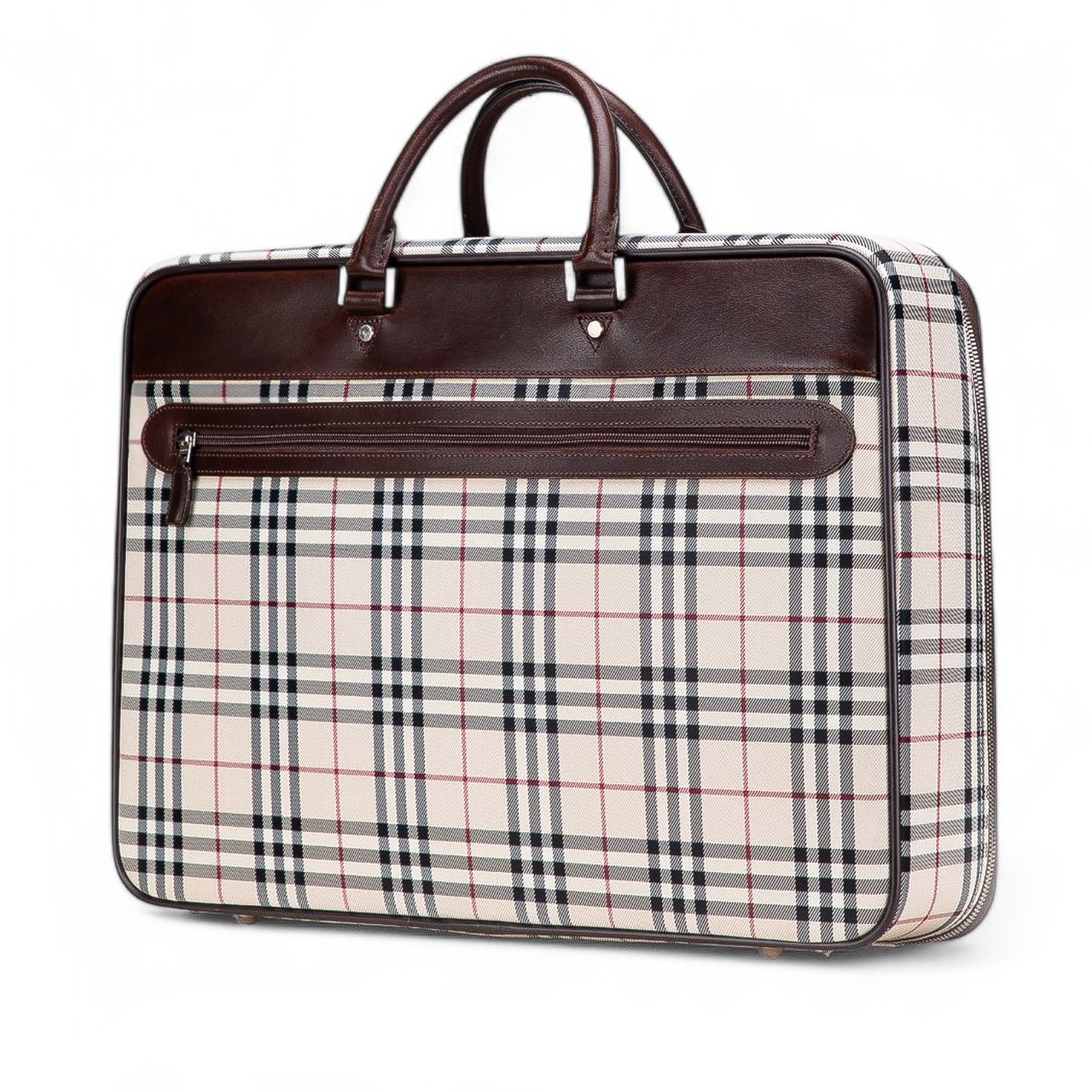 Burberry House Check Canvas Travel Bag Bruin