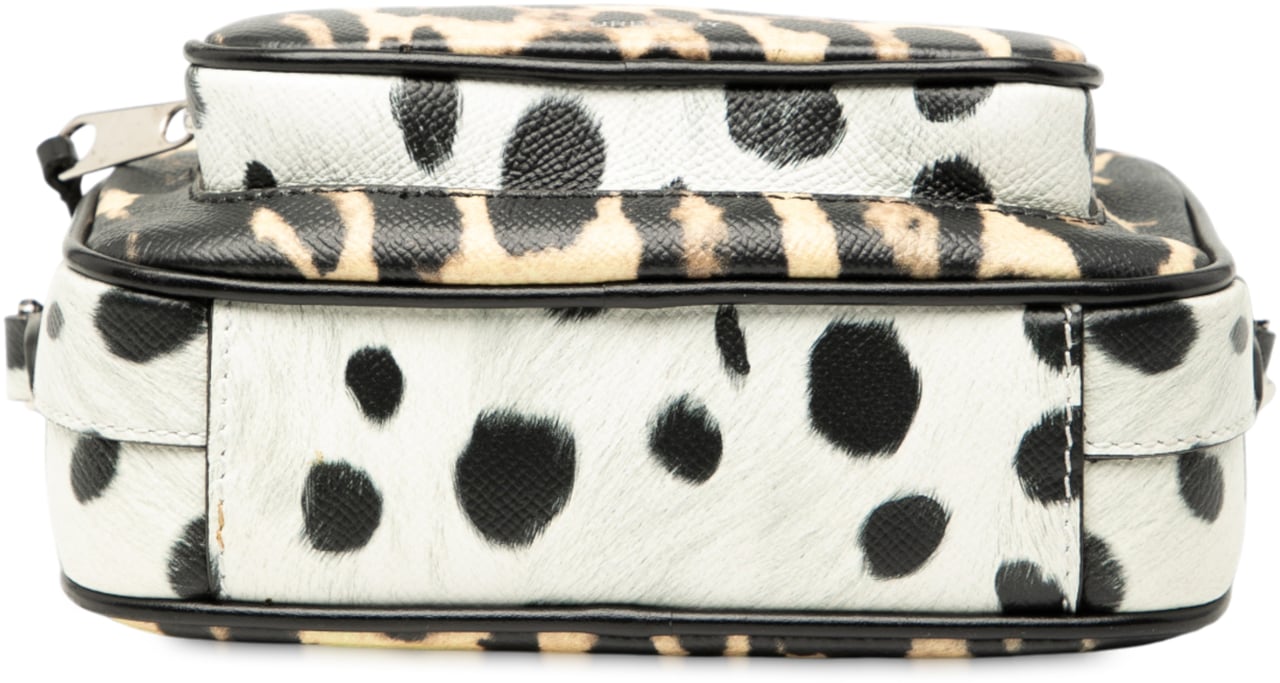 Burberry Leopard Printed Leather Camera Bag Bruin