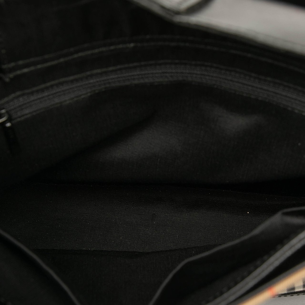 Burberry Haymarket Check Canvas Shoulder Bag Bruin