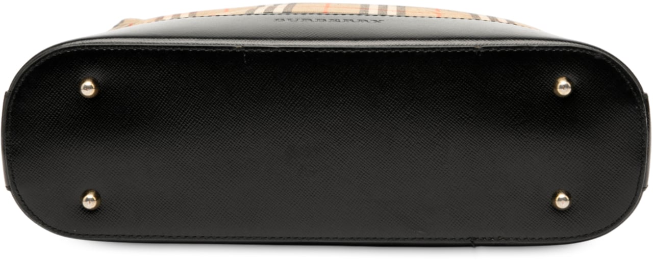 Burberry Haymarket Check Canvas Shoulder Bag Bruin