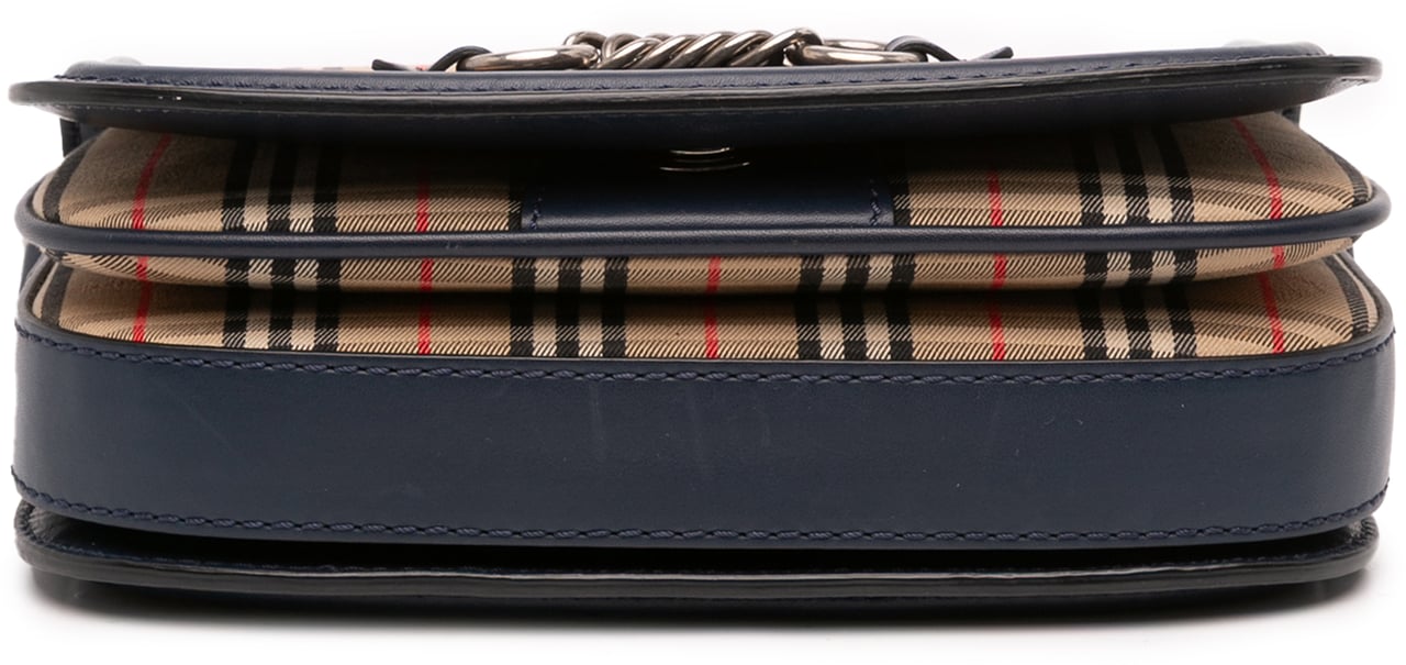 Burberry Haymarket Check Canvas 1983 Link Flap Bruin