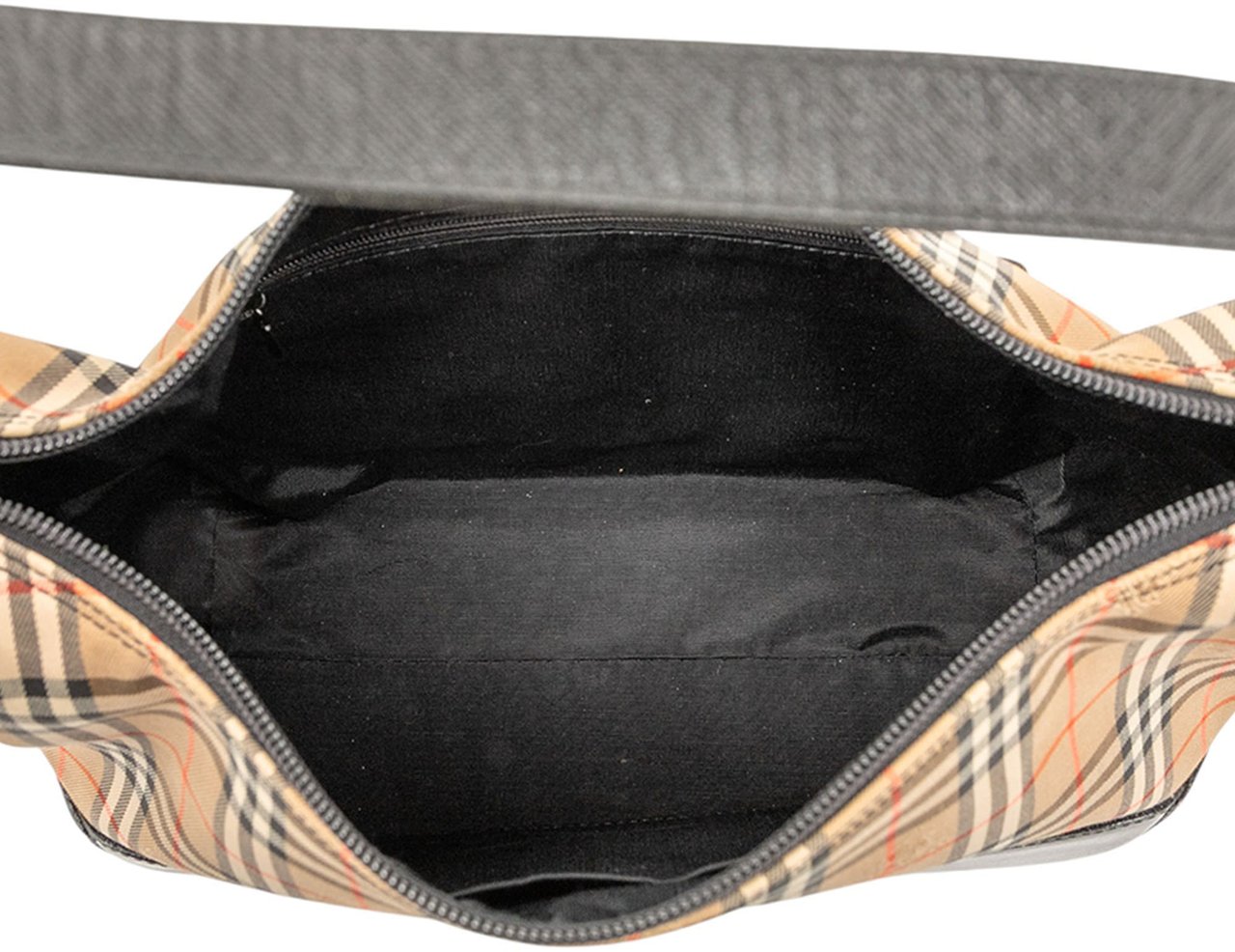 Burberry Haymarket Check Canvas Shoulder Bag Bruin