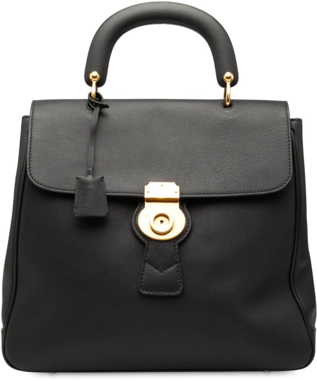 Burberry Large Trench Calfskin DK88 Top Handle Bag Zwart