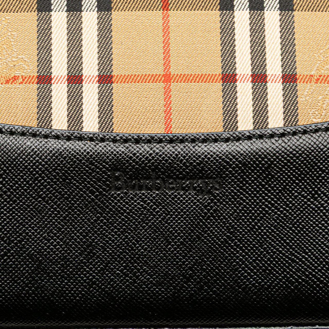 Burberry Haymarket Check Canvas Tote Bruin