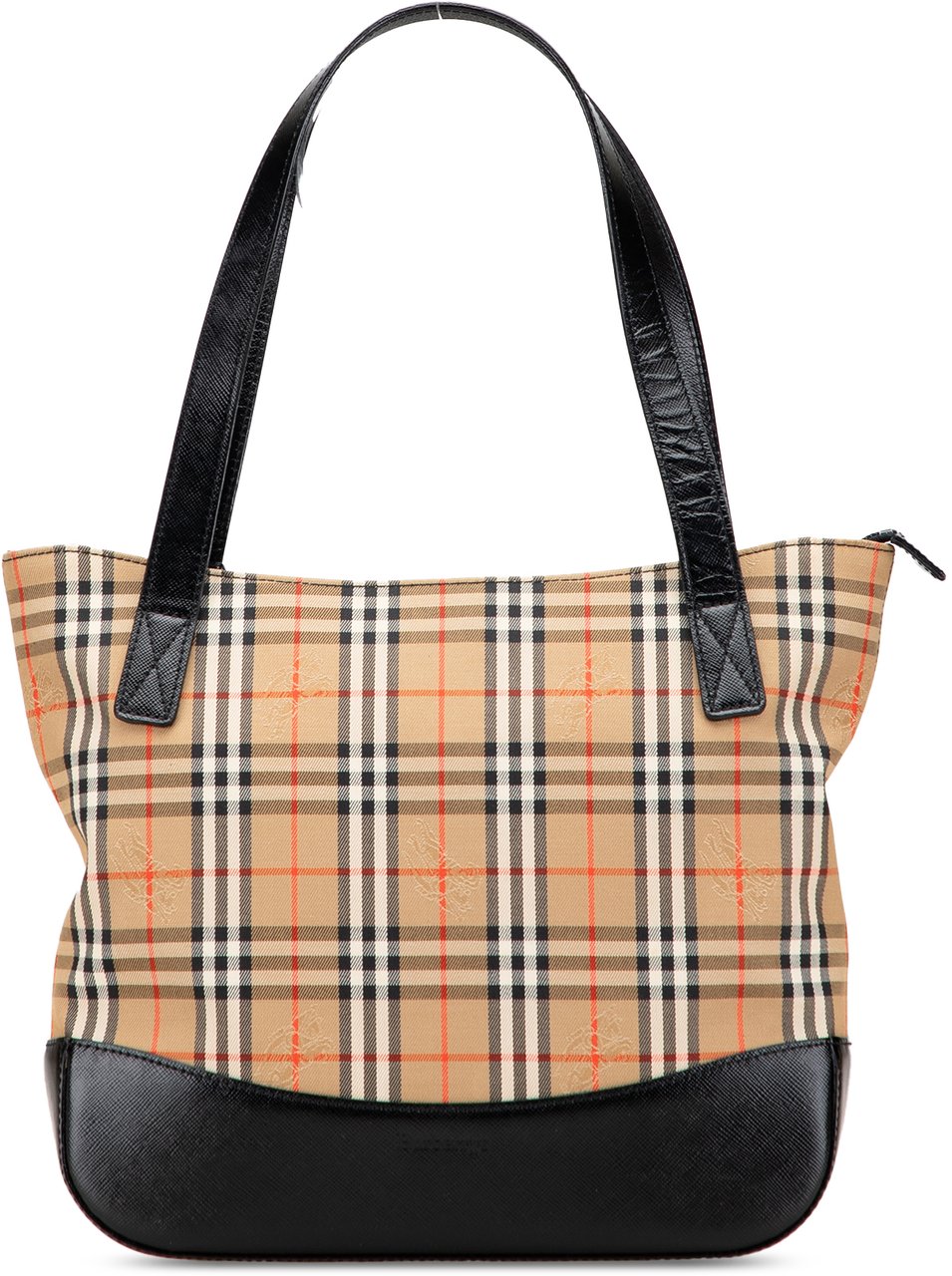 Burberry Haymarket Check Canvas Tote Bruin