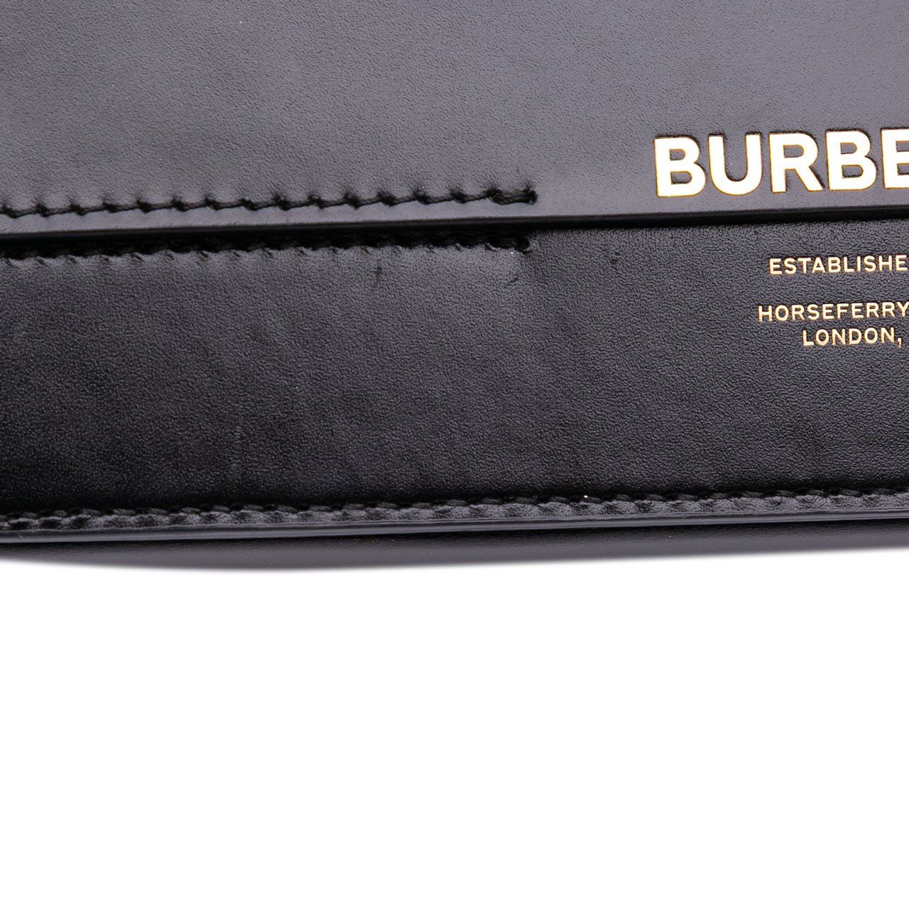 Burberry Leather Grace Clutch Zwart