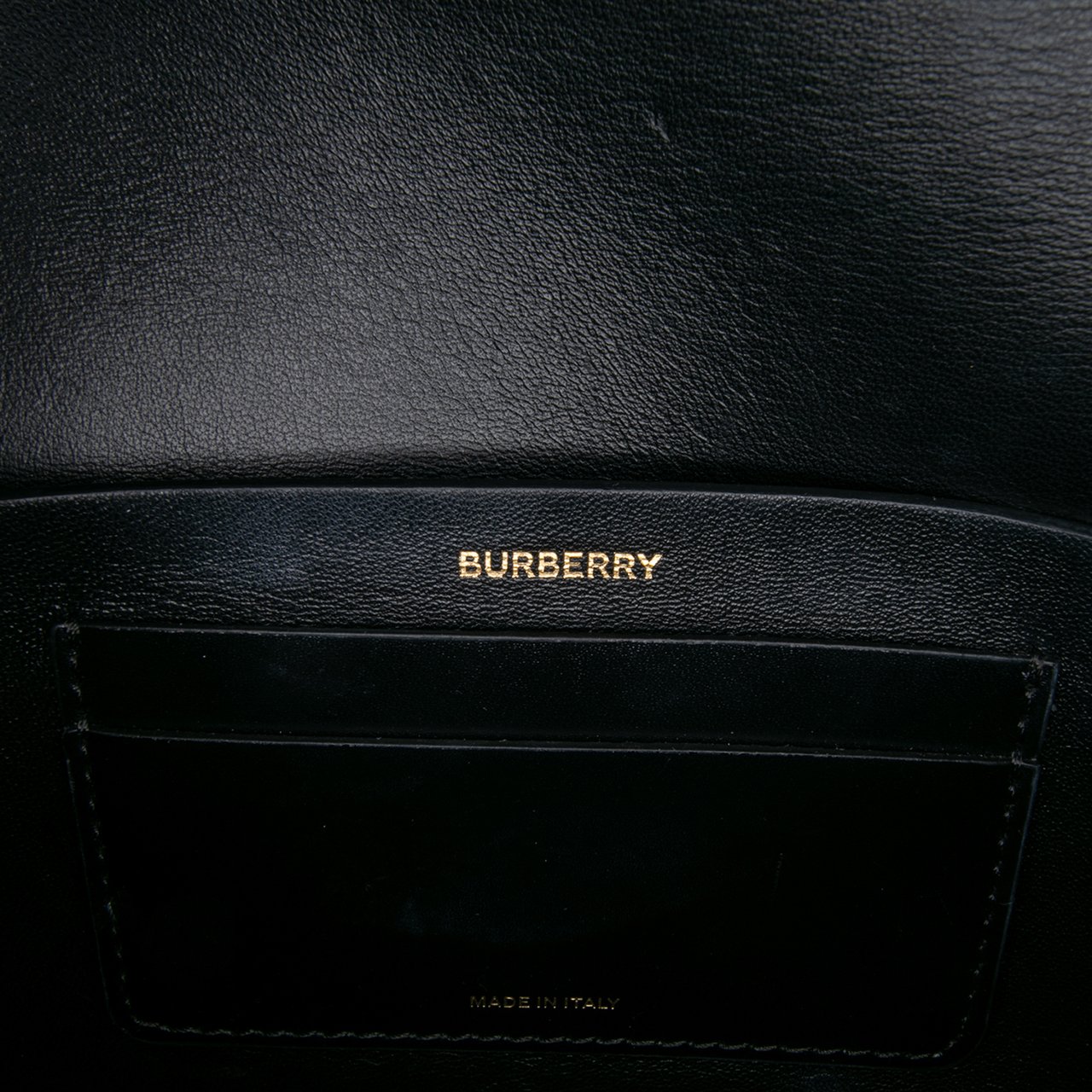 Burberry Leather Grace Clutch Zwart