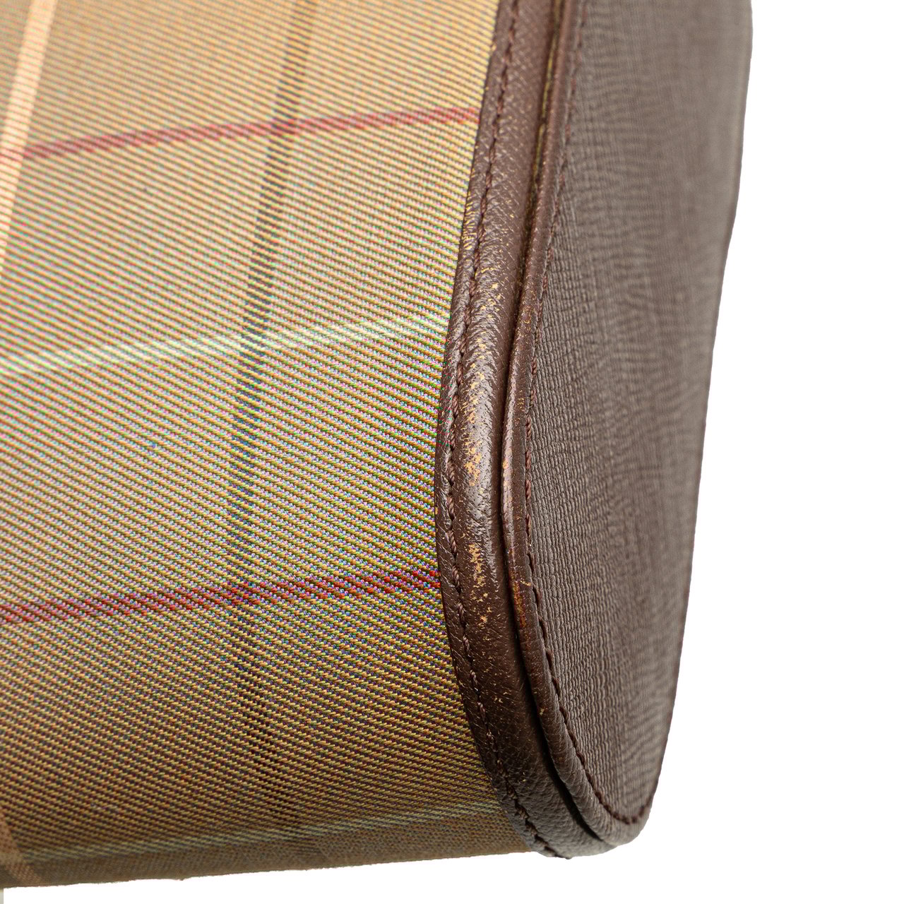 Burberry Vintage Check Canvas Crossbody Bruin