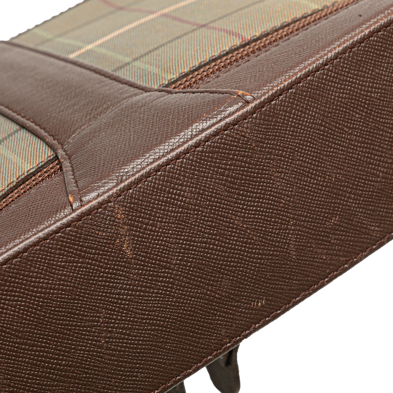 Burberry Vintage Check Canvas Crossbody Bruin