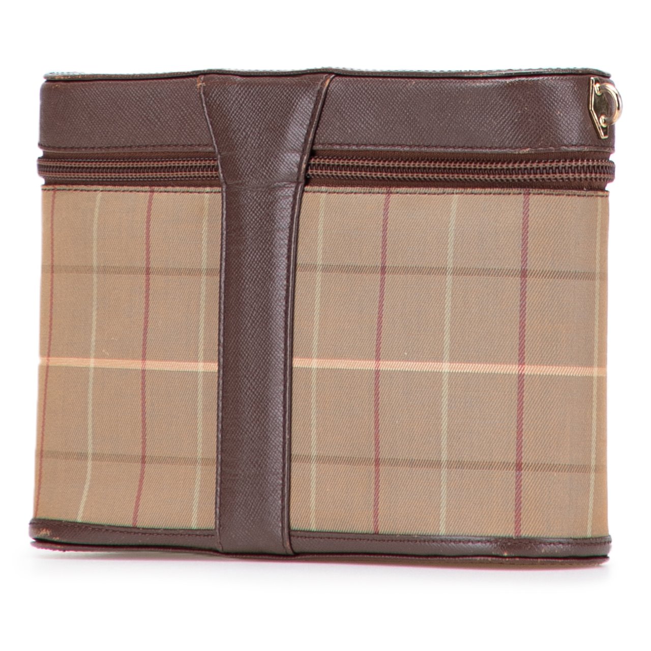 Burberry Vintage Check Canvas Crossbody Bruin