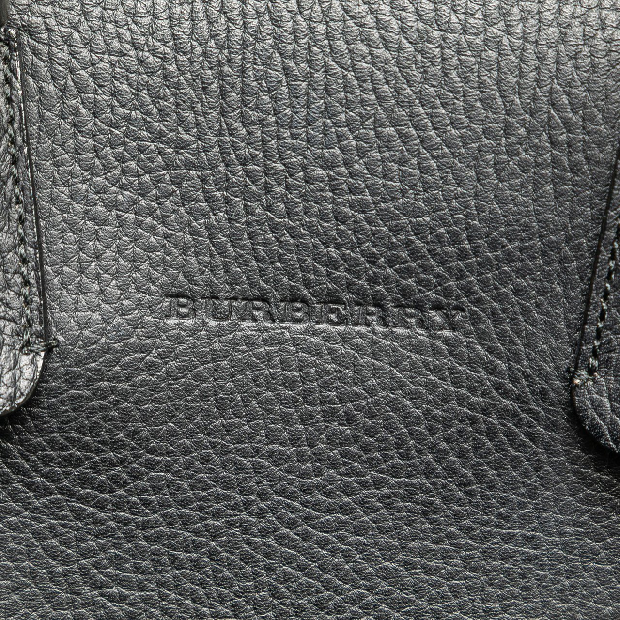 Burberry Leather Boston Bag Zwart