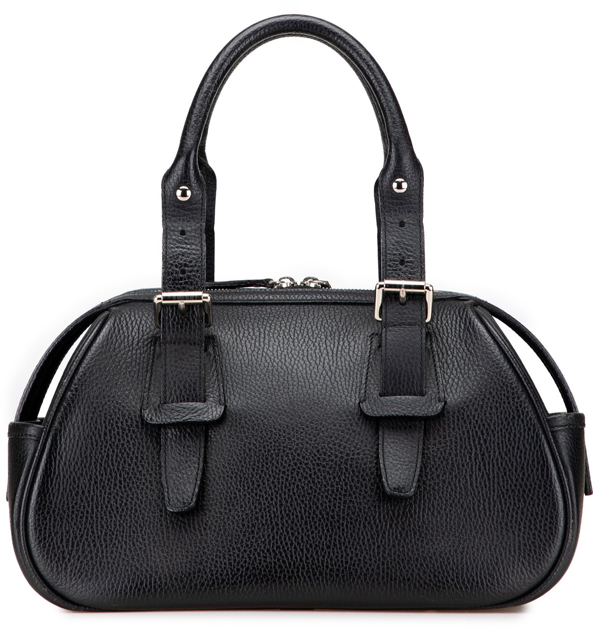 Burberry Leather Boston Bag Zwart
