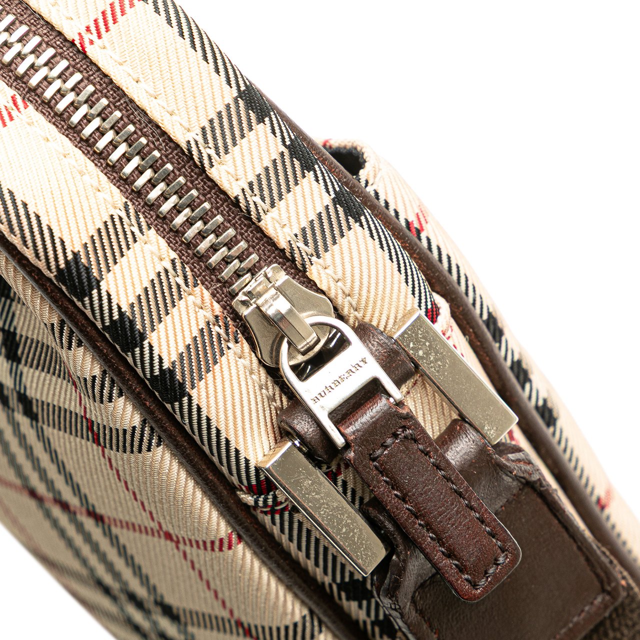 Burberry House Check Canvas Crossbody Bruin
