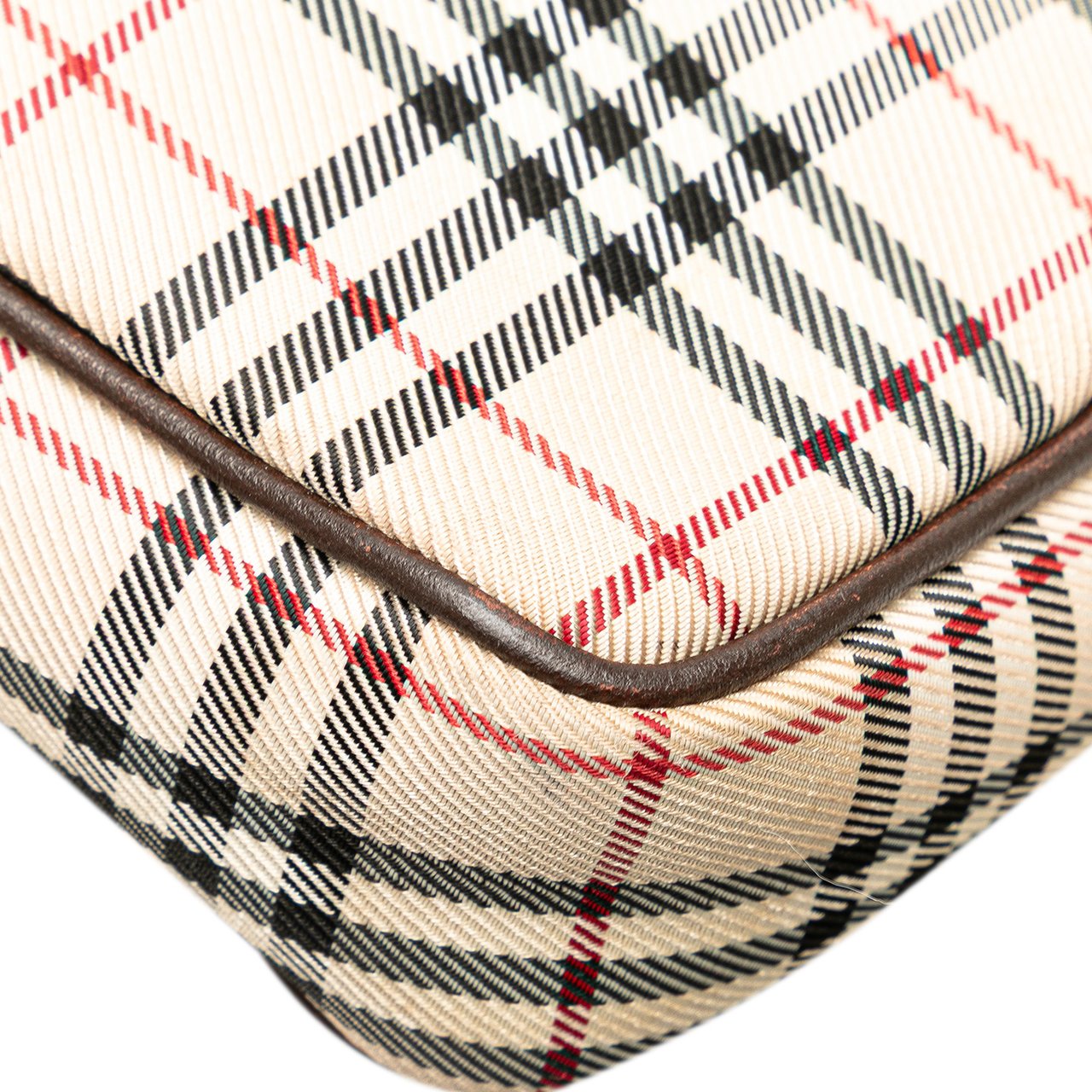Burberry House Check Canvas Crossbody Bruin