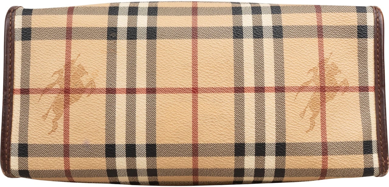 Burberry Nova-Check Monogram Small Tote Handbag Beige