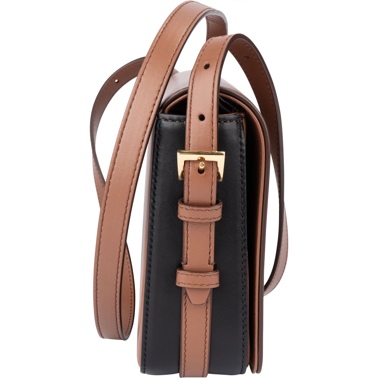 Burberry Burberry Brown Leather Grace Crossbody Bag Bruin