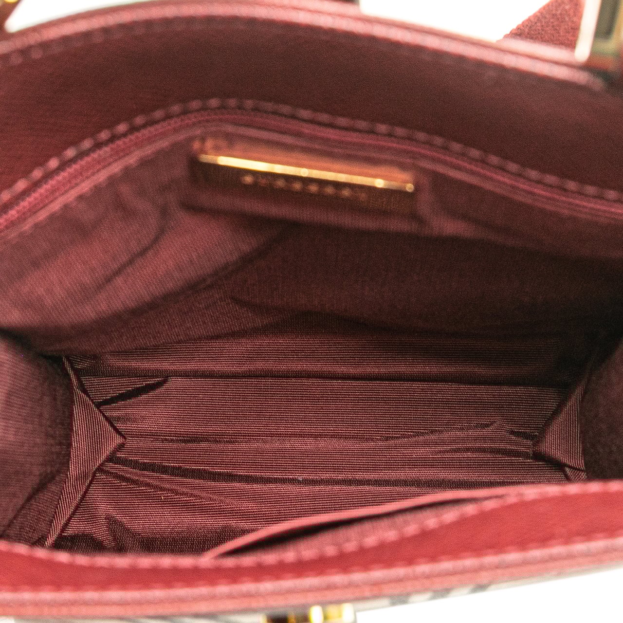 Burberry House Check Canvas Crossbody Bruin