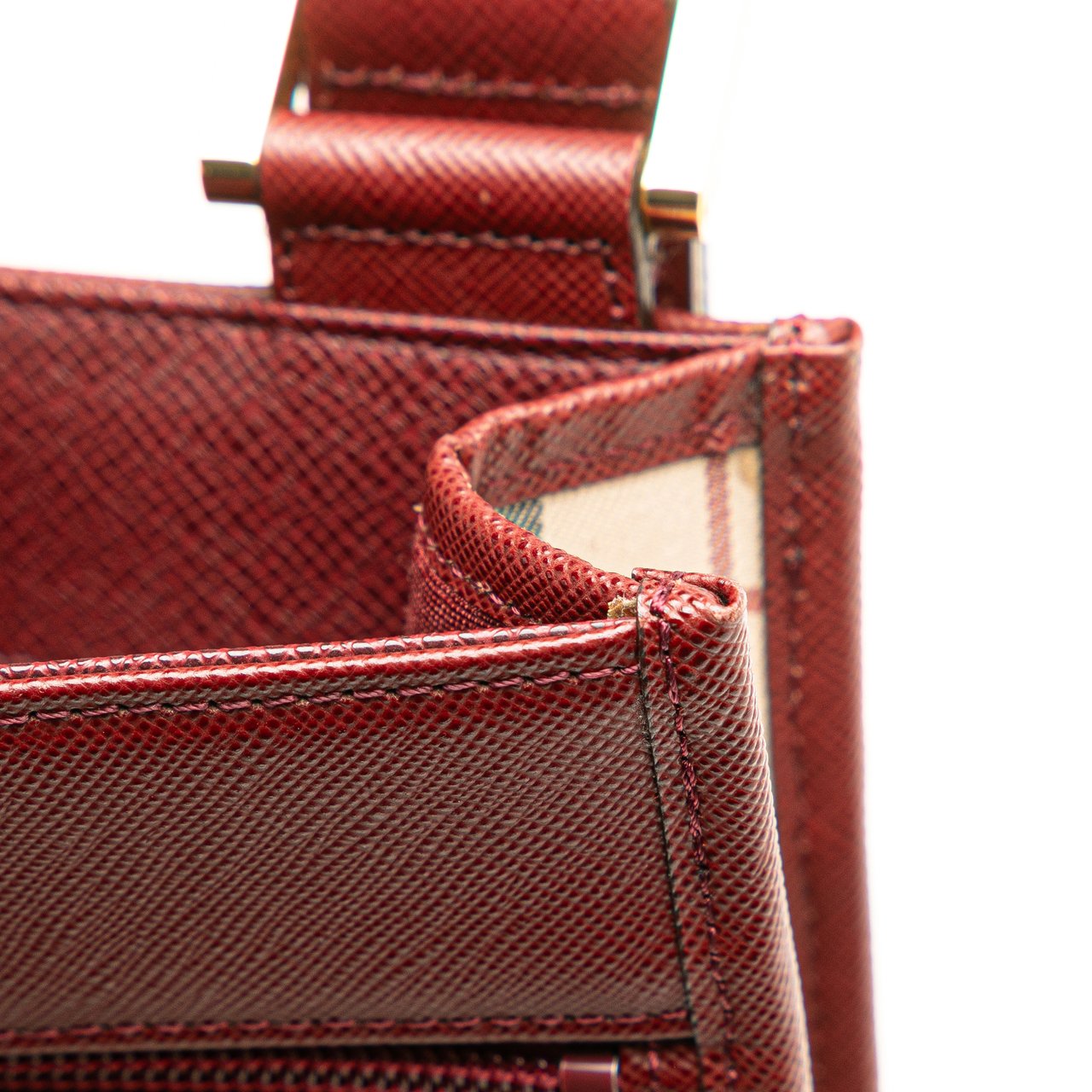 Burberry House Check Canvas Crossbody Bruin
