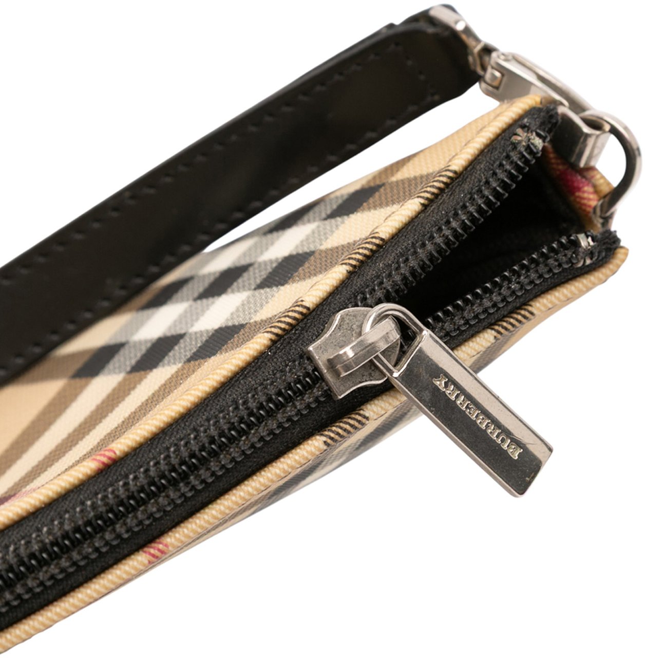 Burberry House Check Coated Canvas Crossbody Bruin