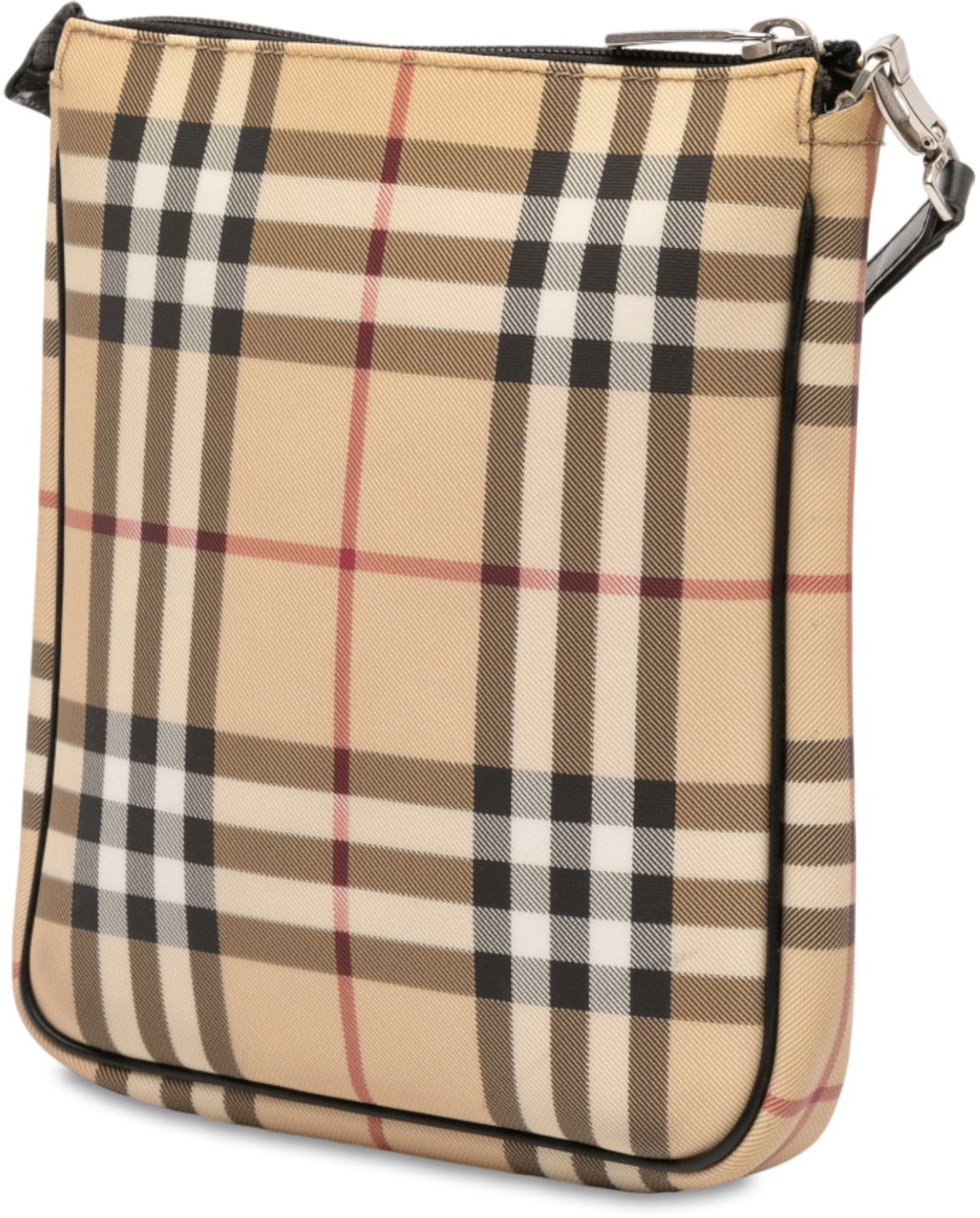 Burberry House Check Coated Canvas Crossbody Bruin