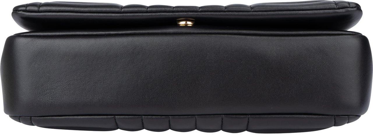 Burberry Burberry Quilted Leather Lola Crossbody Bag Zwart