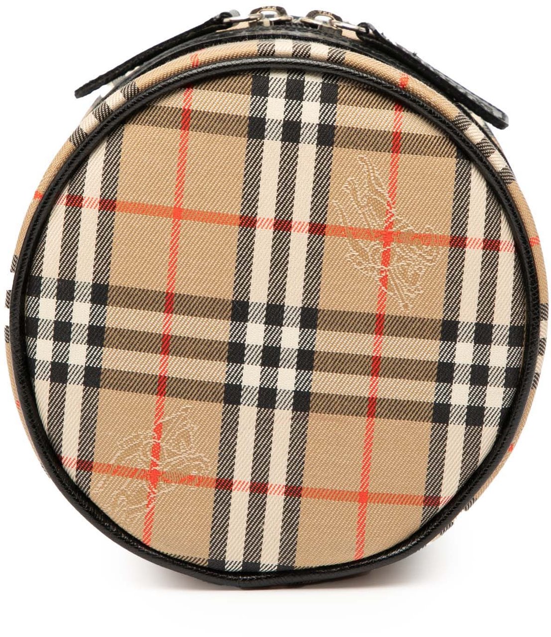 Burberry Haymarket Check Canvas Vanity Bag Bruin