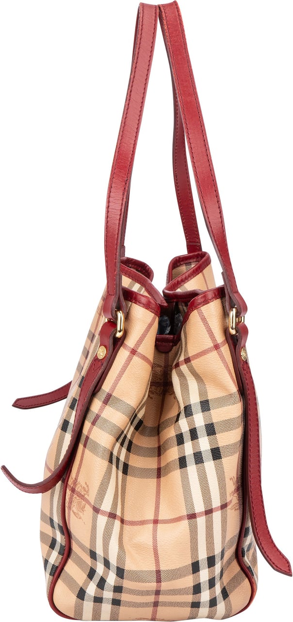 Burberry Burberry Nova-Check Monogram Haymarket Handbag Beige