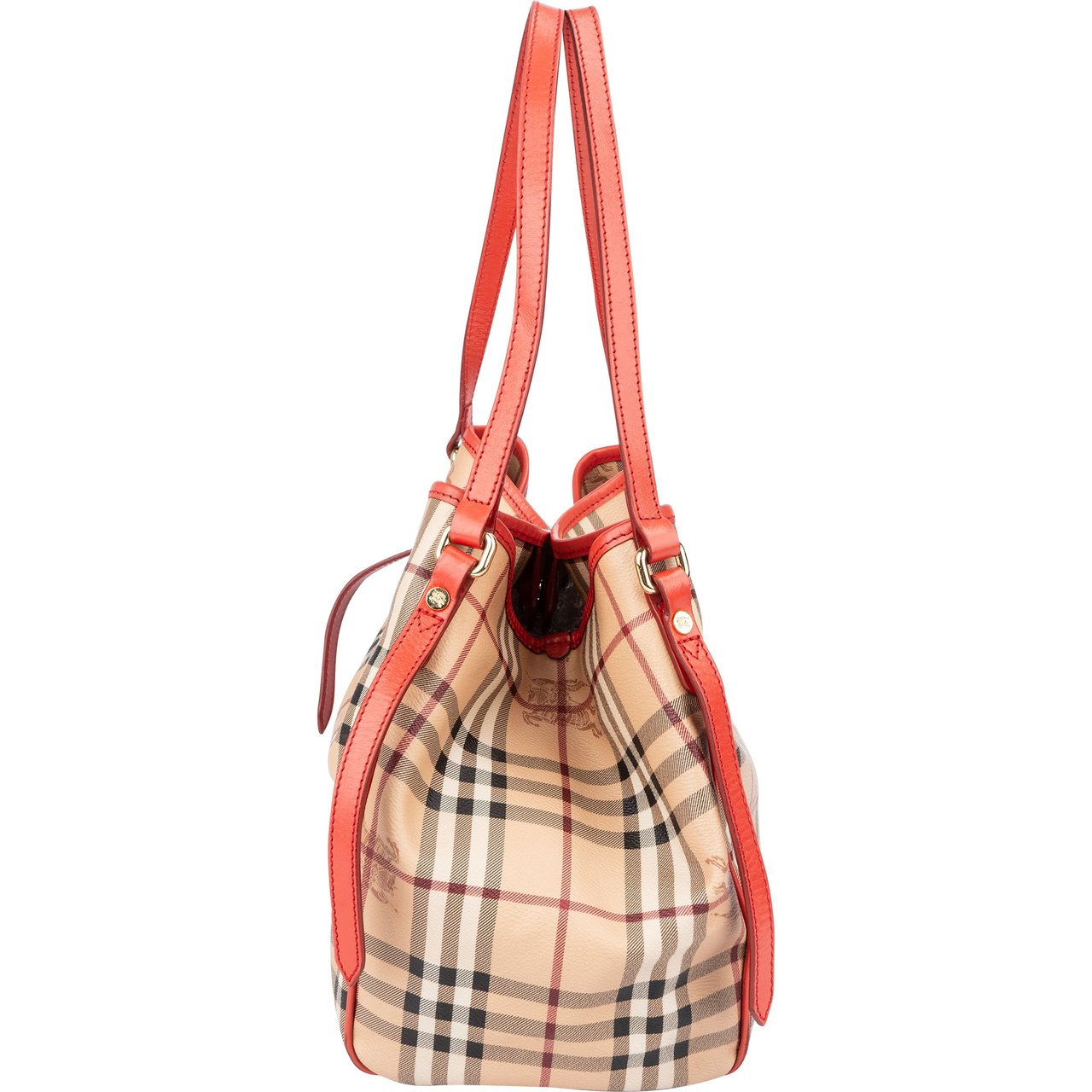 Burberry Burberry Nova-Check Monogram Haymarket Handbag Beige