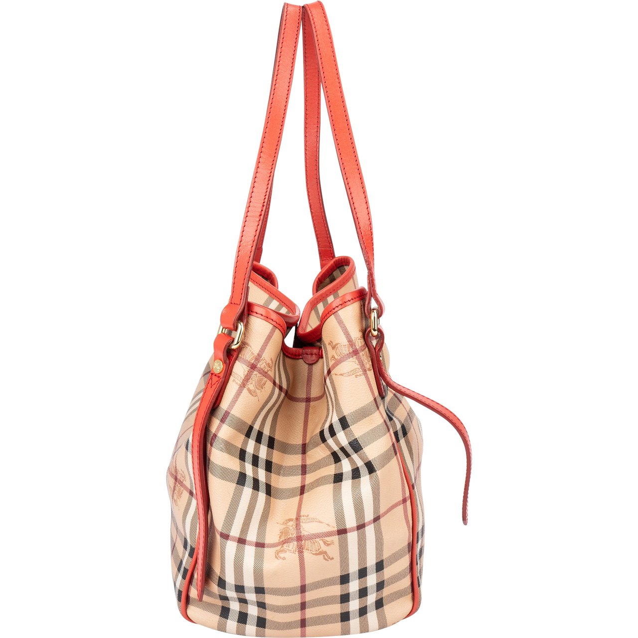Burberry Burberry Nova-Check Monogram Haymarket Handbag Beige