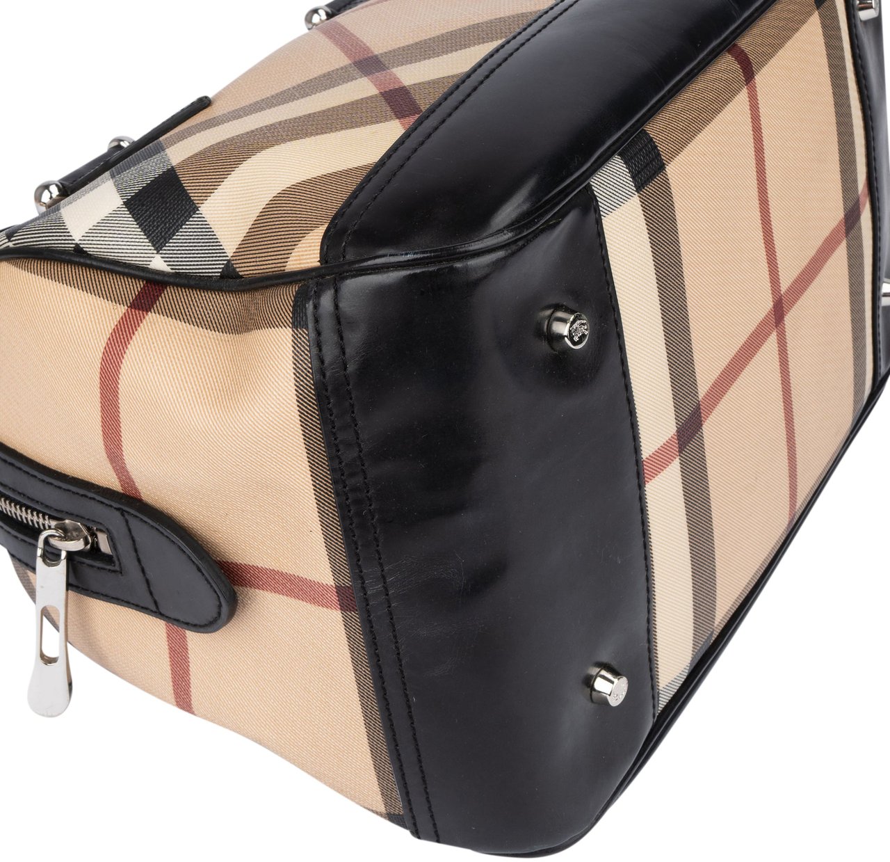 Burberry Burberry Nova-Check Monogram Handbag Bruin