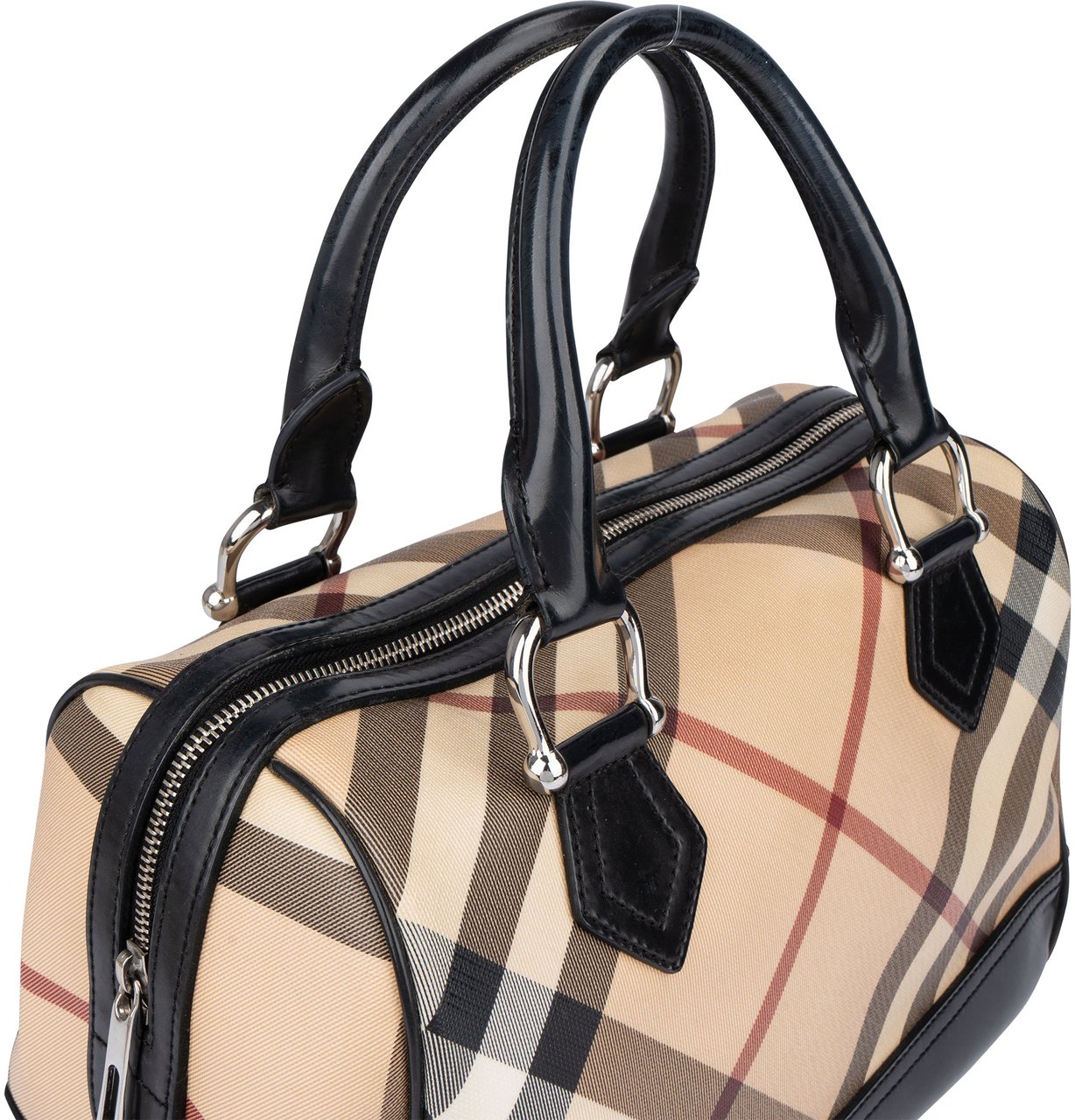 Burberry Burberry Nova-Check Monogram Handbag Bruin