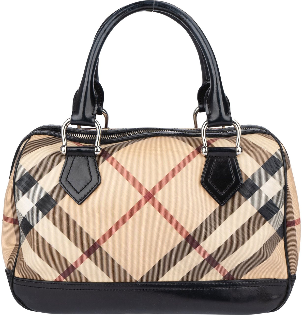 Burberry Burberry Nova-Check Monogram Handbag Bruin