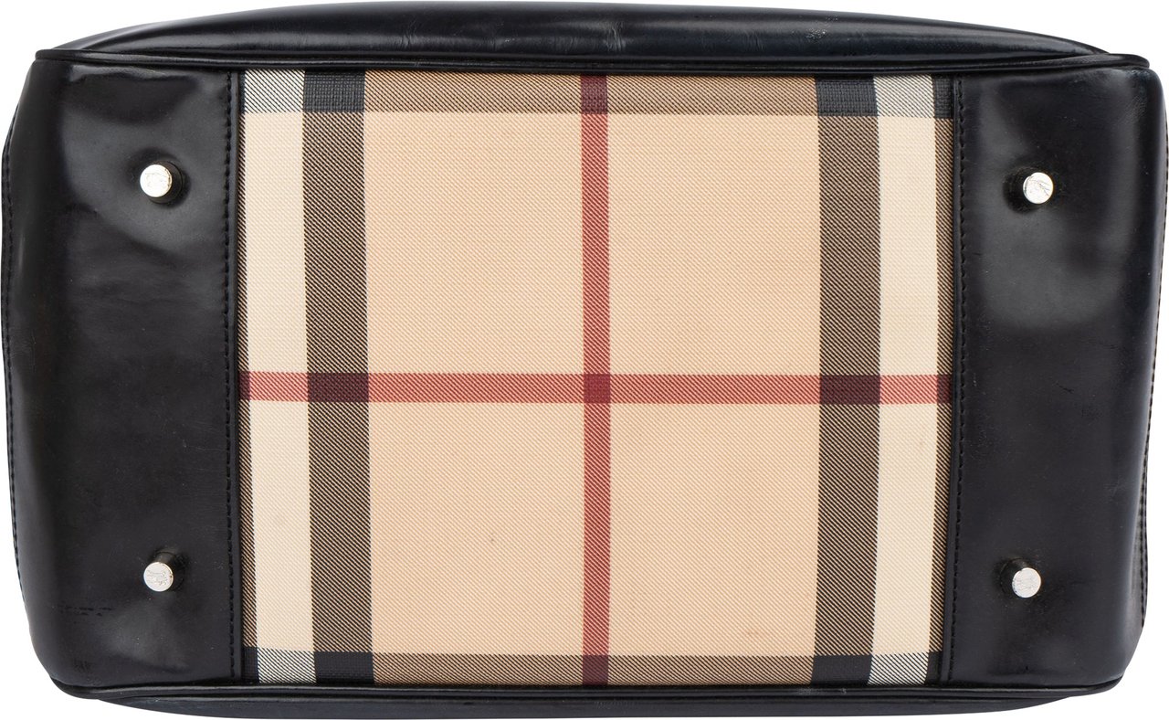 Burberry Burberry Nova-Check Monogram Handbag Bruin