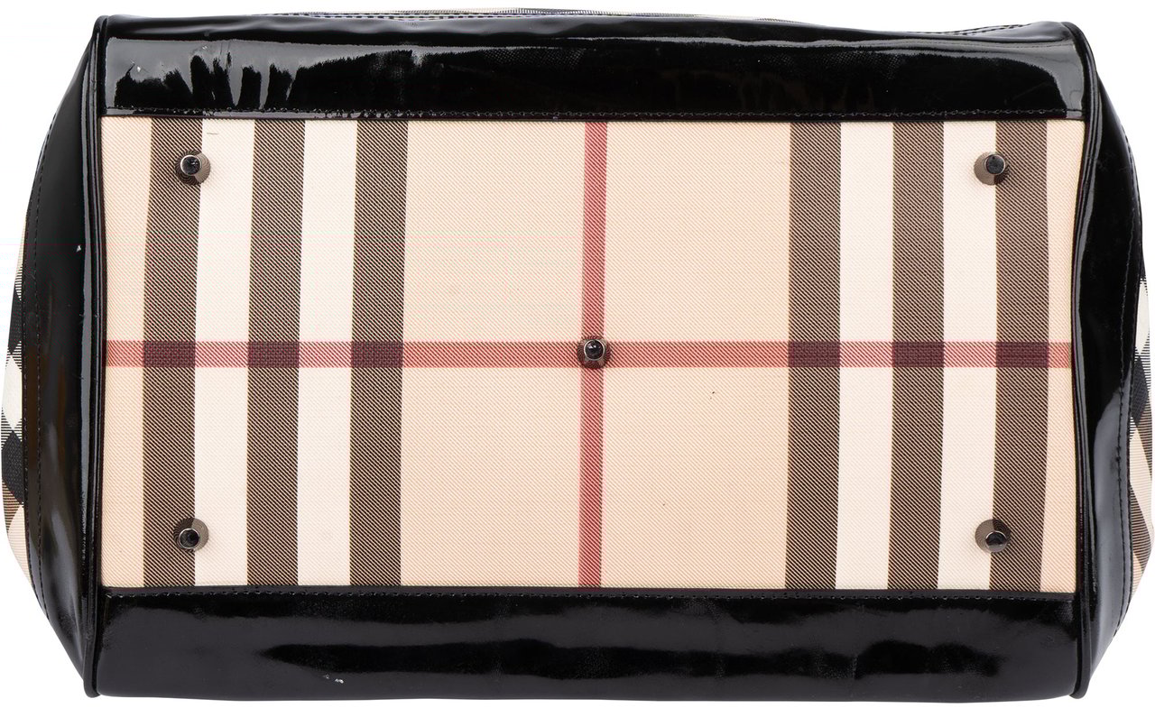 Burberry Burberry Nova-Check Monogram Handbag Beige