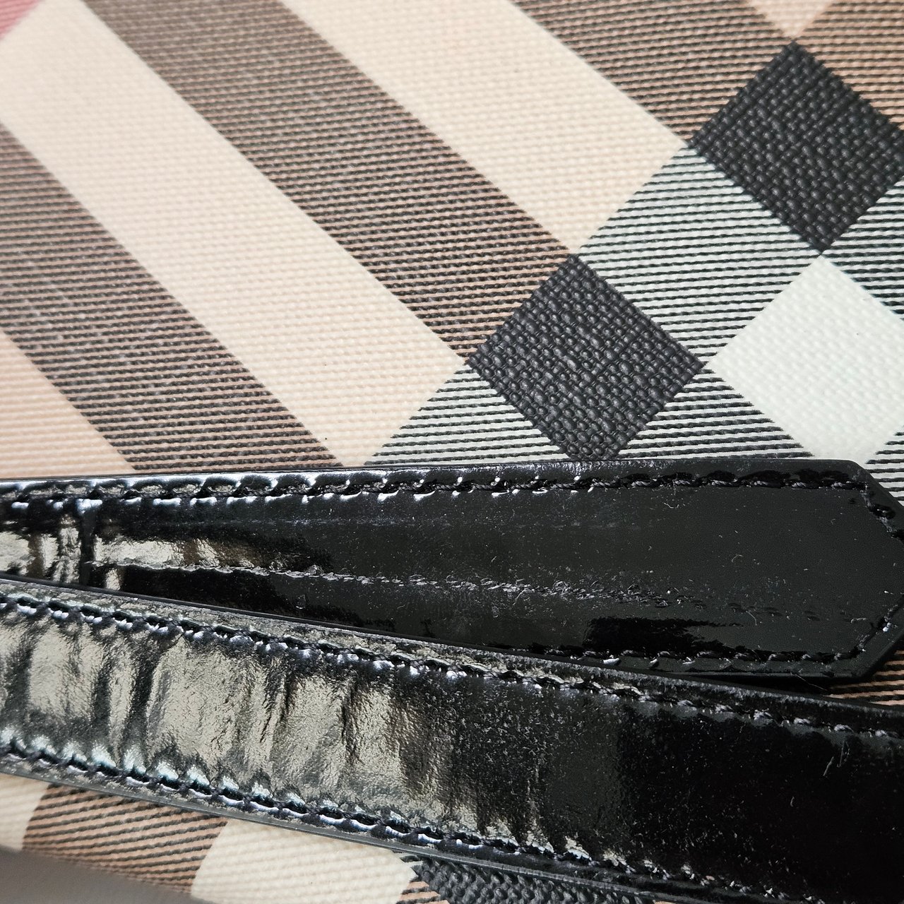 Burberry Burberry Nova-Check Monogram Handbag Beige