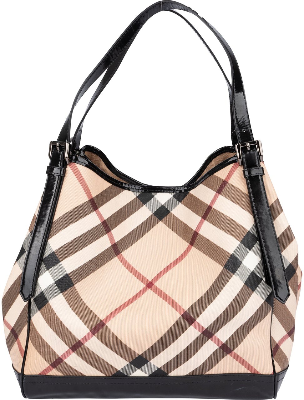 Burberry Burberry Nova-Check Monogram Handbag Beige