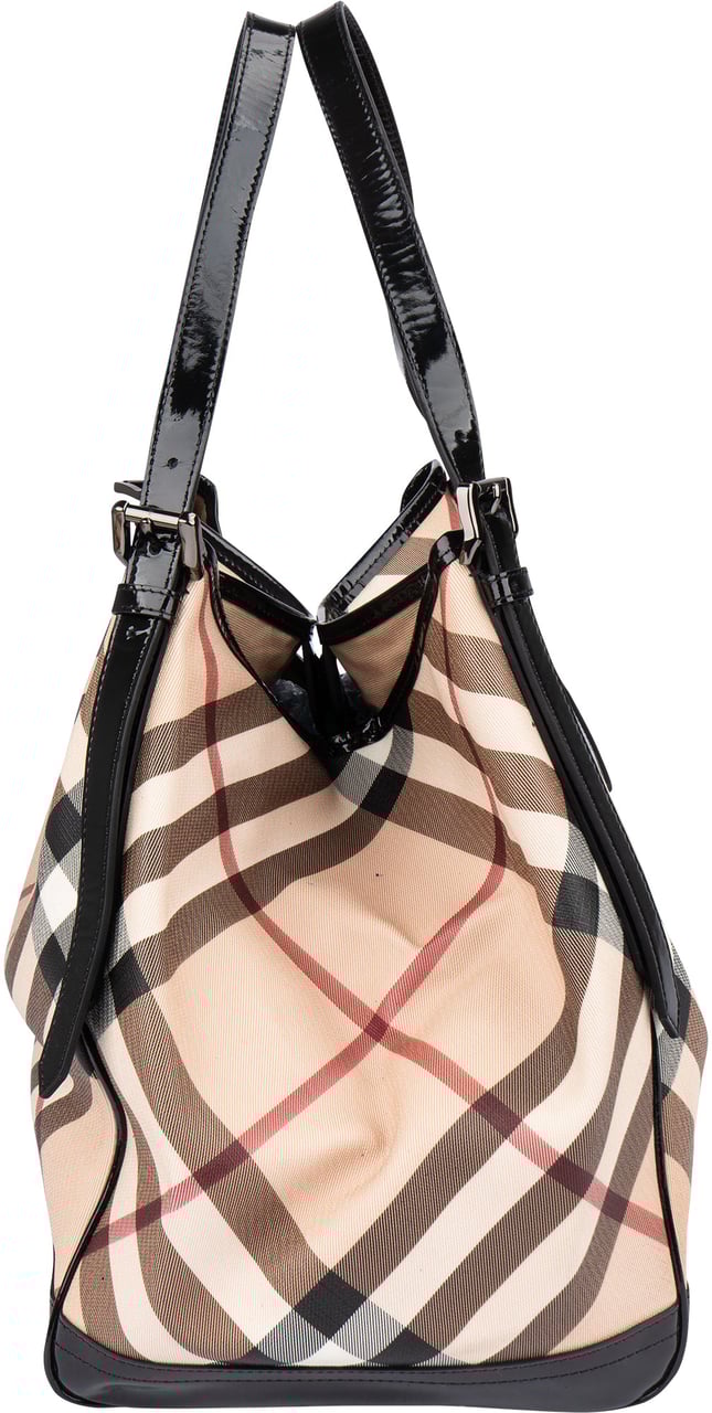Burberry Burberry Nova-Check Monogram Handbag Beige