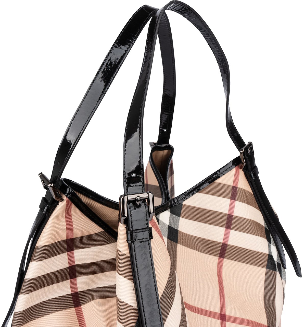 Burberry Burberry Nova-Check Monogram Handbag Beige