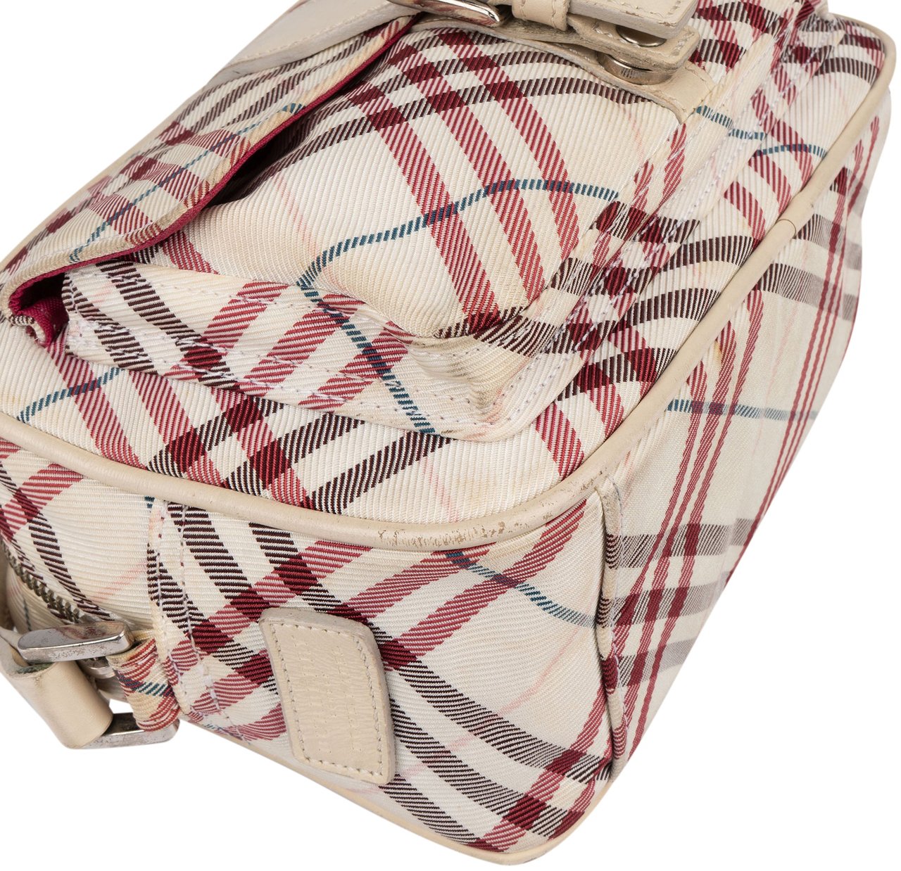 Burberry Nova-Check Blue Label Crossbody Bag Wit