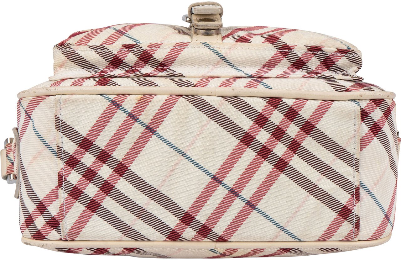 Burberry Nova-Check Blue Label Crossbody Bag Wit