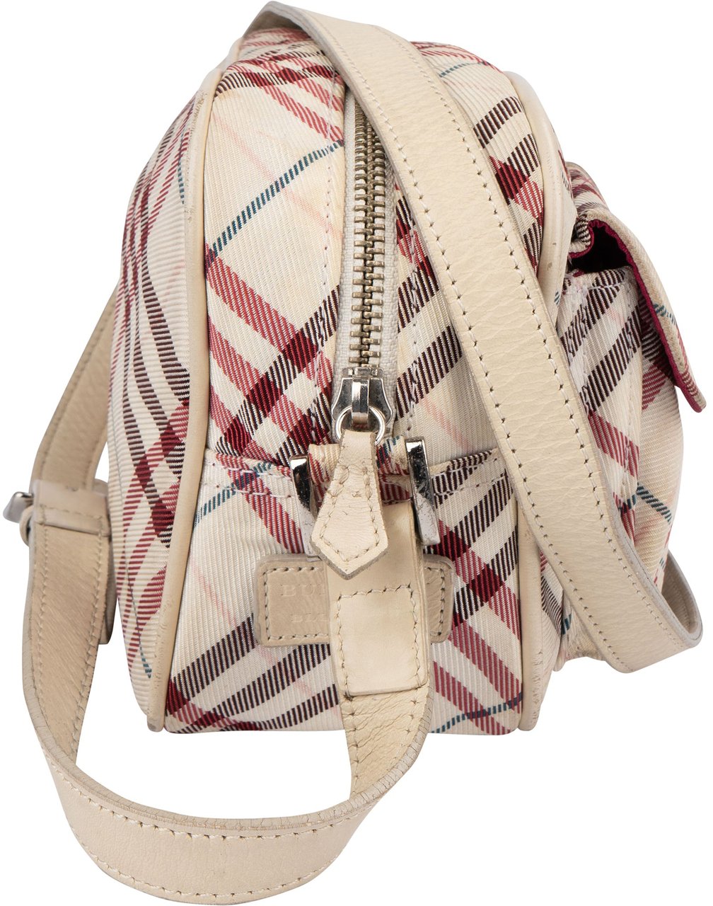 Burberry Nova-Check Blue Label Crossbody Bag Wit