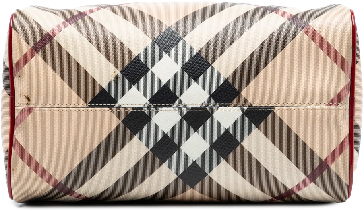 Burberry Supernova Check Canvas Chester Boston Bag Bruin