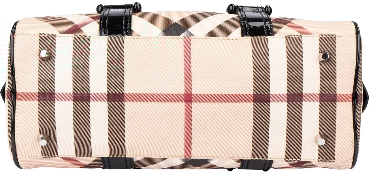 Burberry Burberry Nova-Check Monogram Handbag Beige
