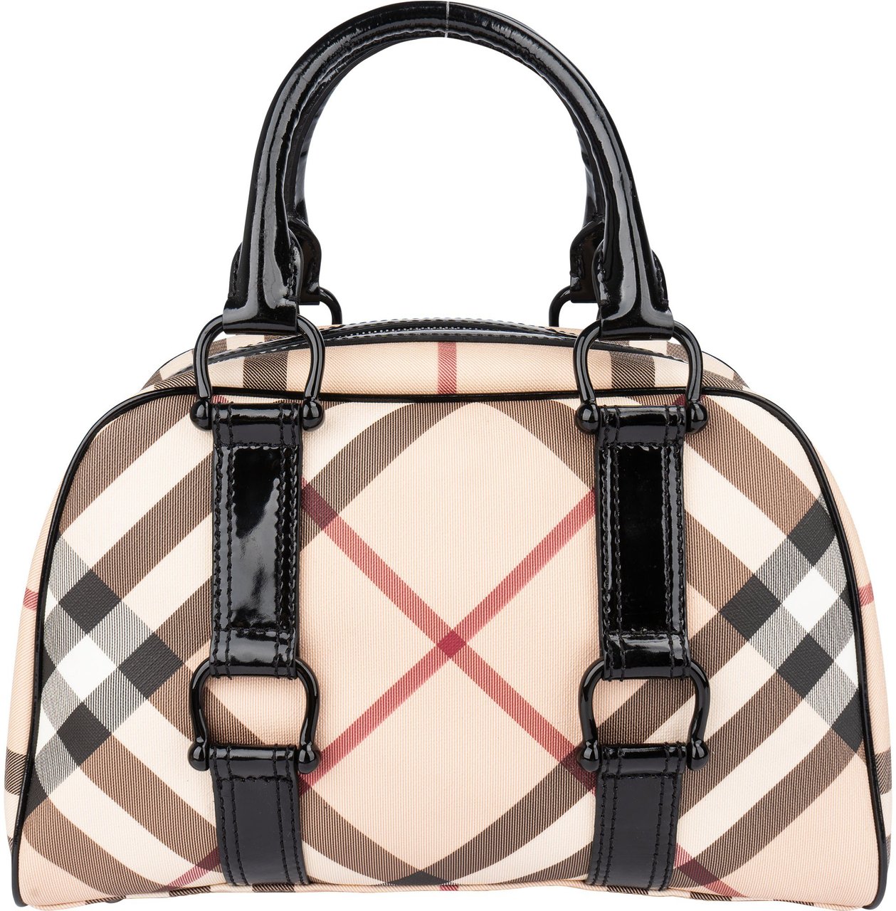 Burberry Burberry Nova-Check Monogram Handbag Beige